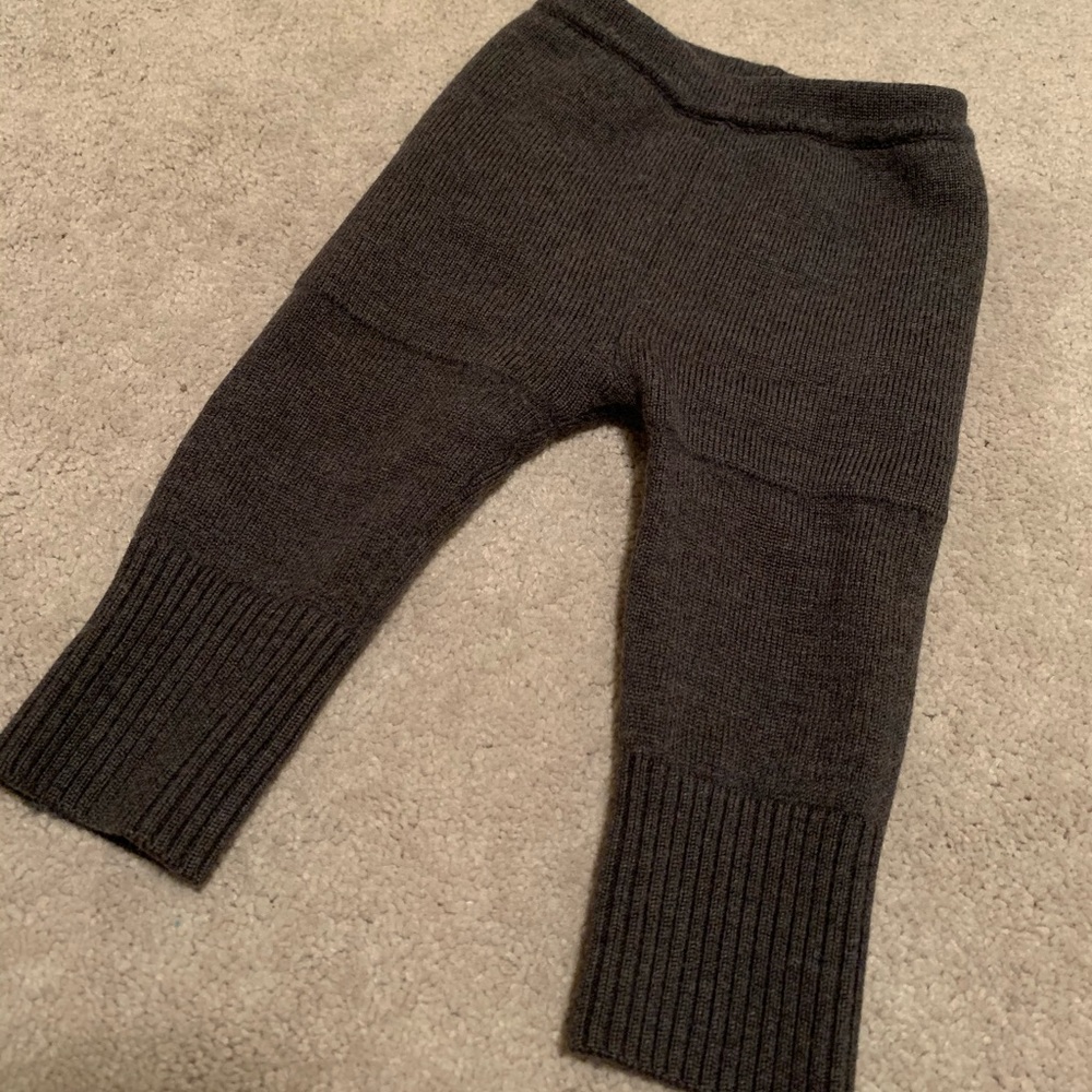 Sloomb Basewoolies 0-6 “peat” merino wool pants